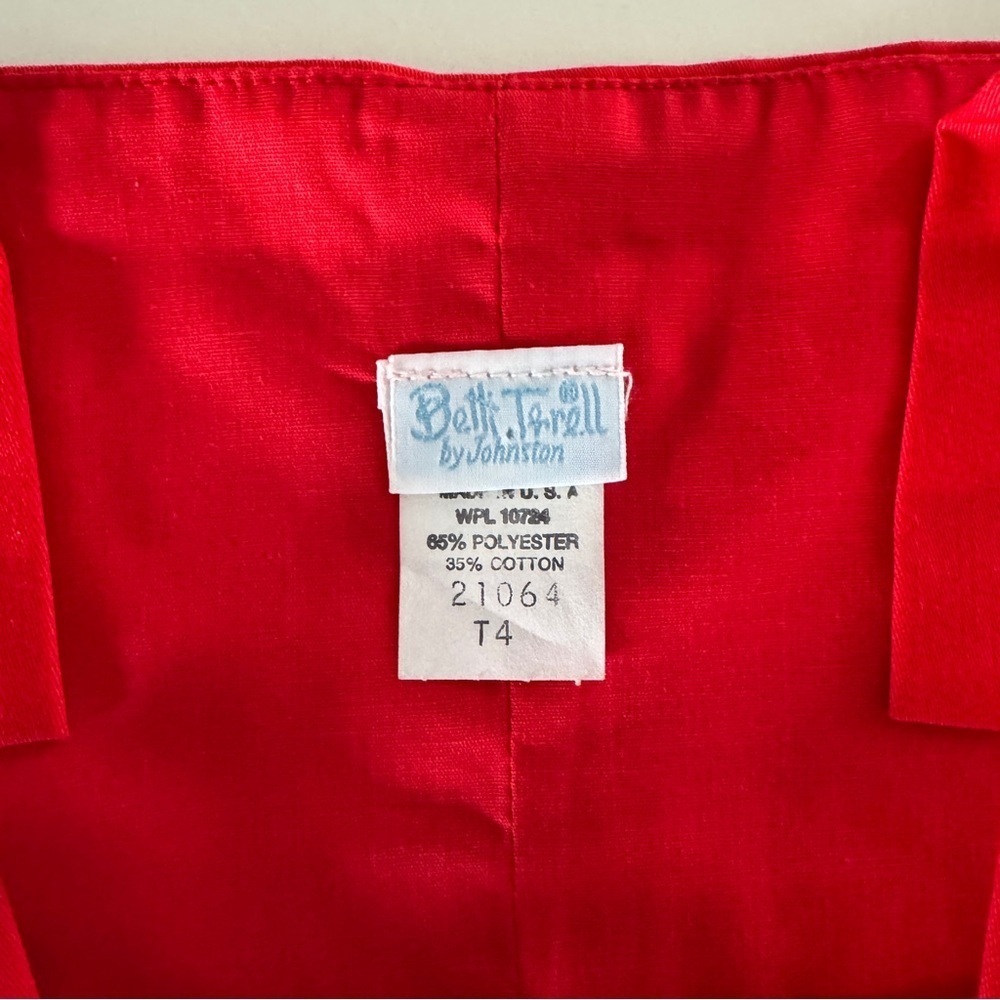 Vintage Betti Terrell Red Elephant Romper, Size T4 (4T), Circus Summer Preppy - Picture 3 of 6